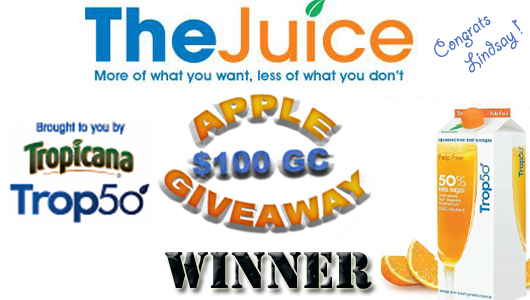 Apple $100 GC Winner