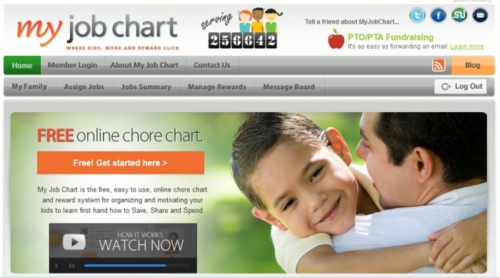 My Job Chart Splash Page