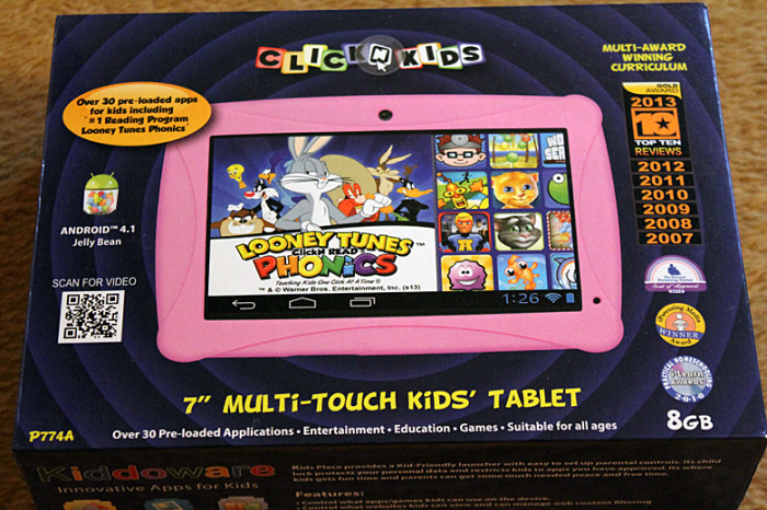 ckickn kids tablet box