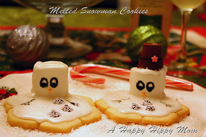 melted snowman cookies