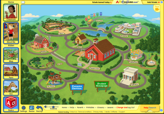 abcmouse map