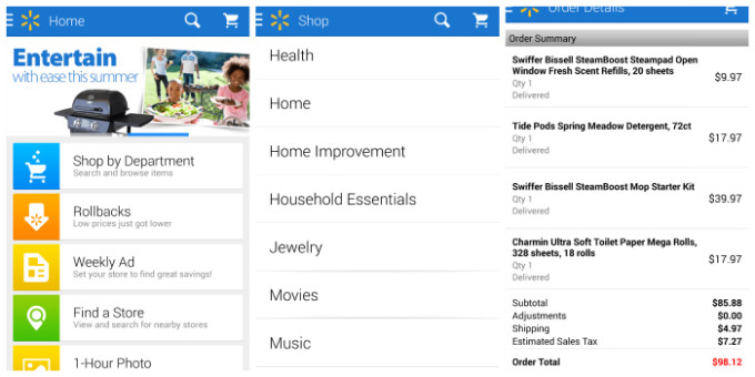 Walmart app