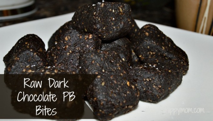 Raw Dark Chocolate PB Bites