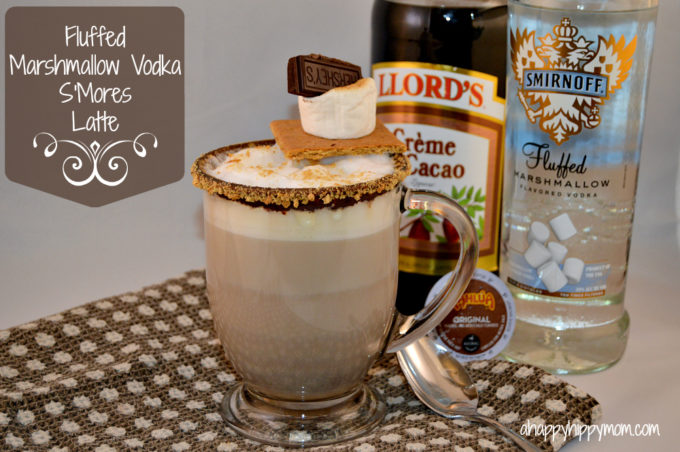 fluffed marshmallow vodka smores latte 1