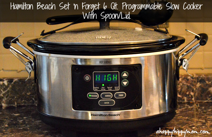 Hamilton Beach Set 'n Forget 6 Qt. Programmable Slow Cooker With Spoon Lid