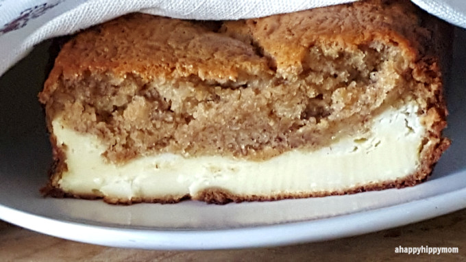 banana bread with cream cheese filling
