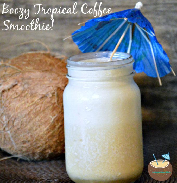 Boozy Tropical Coffee Smoothie