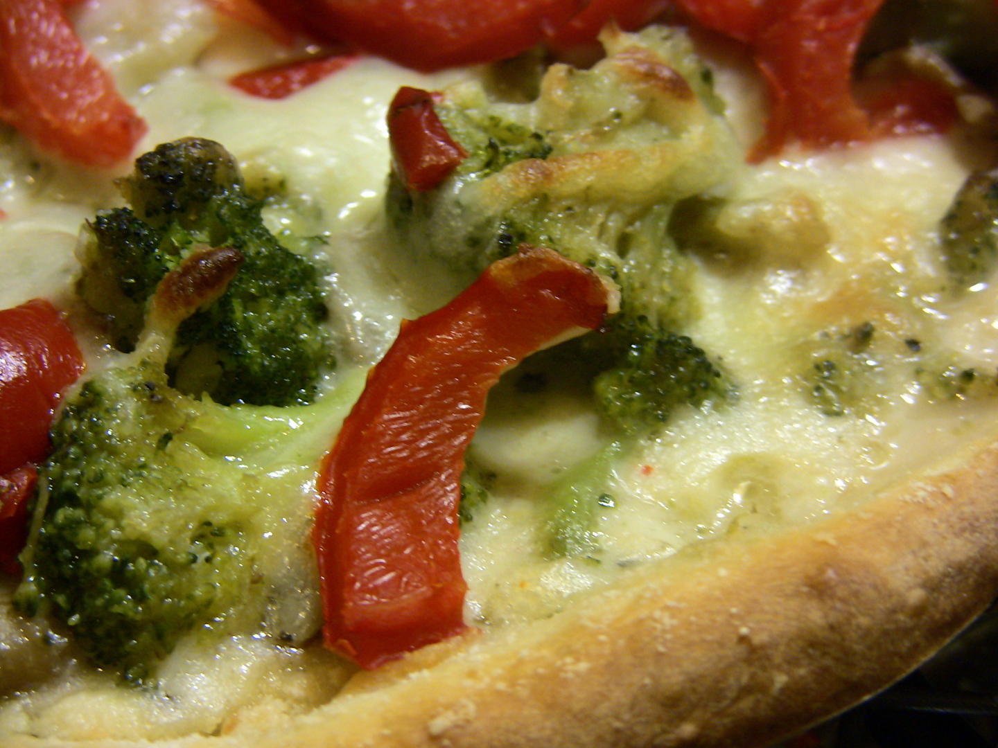 White pizza with Broccoli