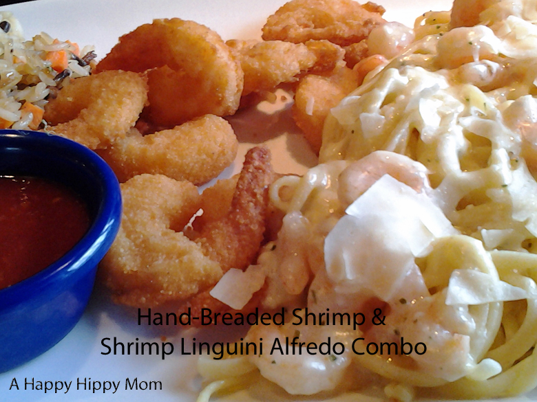 Hand-Breaded Shrimp & Shrimp Linguini Alfredo