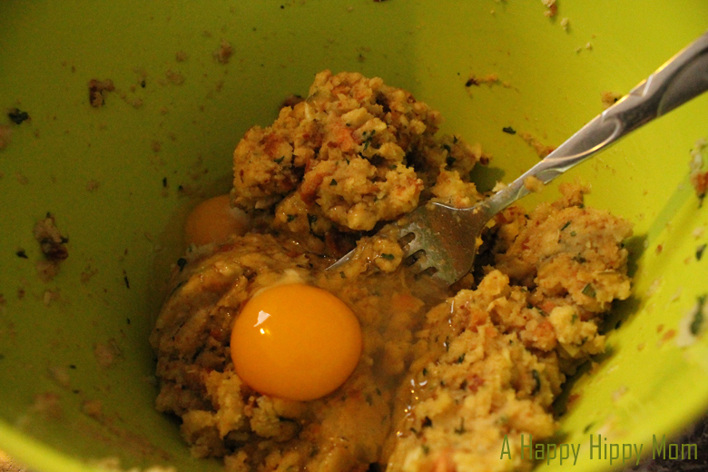 stuffing and egg