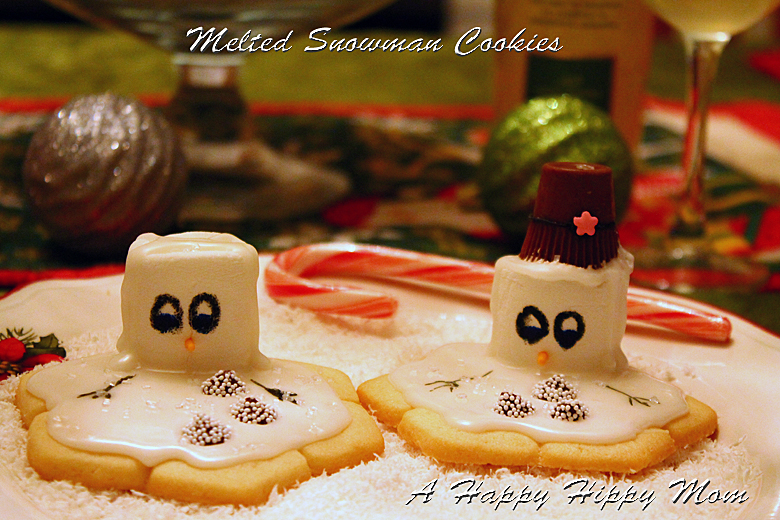 melted snowman cookies