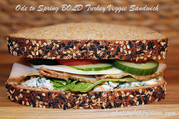 Ode to Spring BOLD Turkey Veggie Sandwich