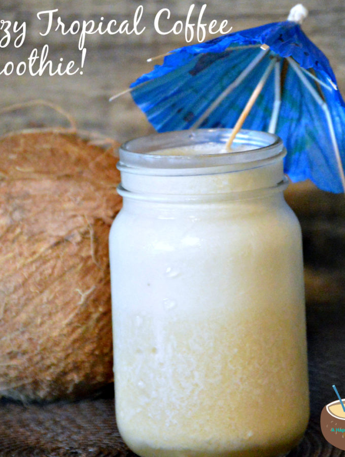 Boozy Tropical Coffee Smoothie