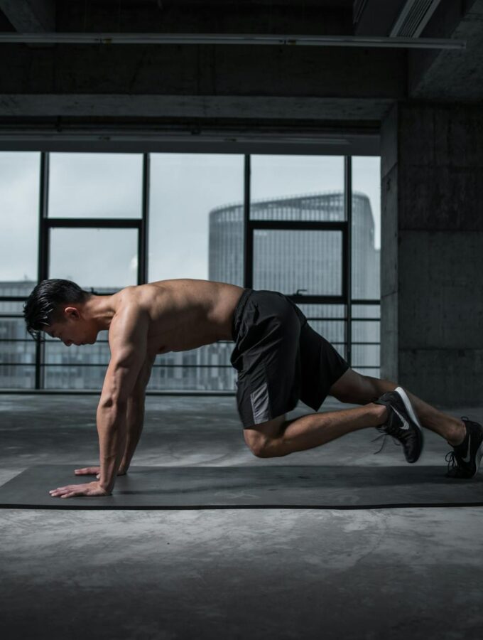 man working out